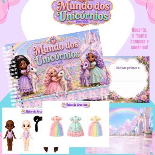 Livrinho Interativo Paper Dolls Reino das Sereias