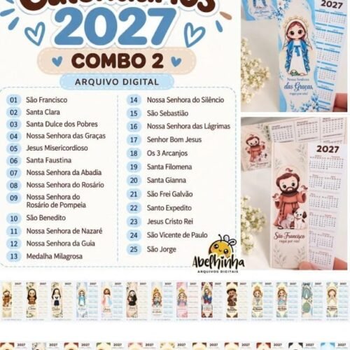 COMBO CALENDÁRIOS 2027