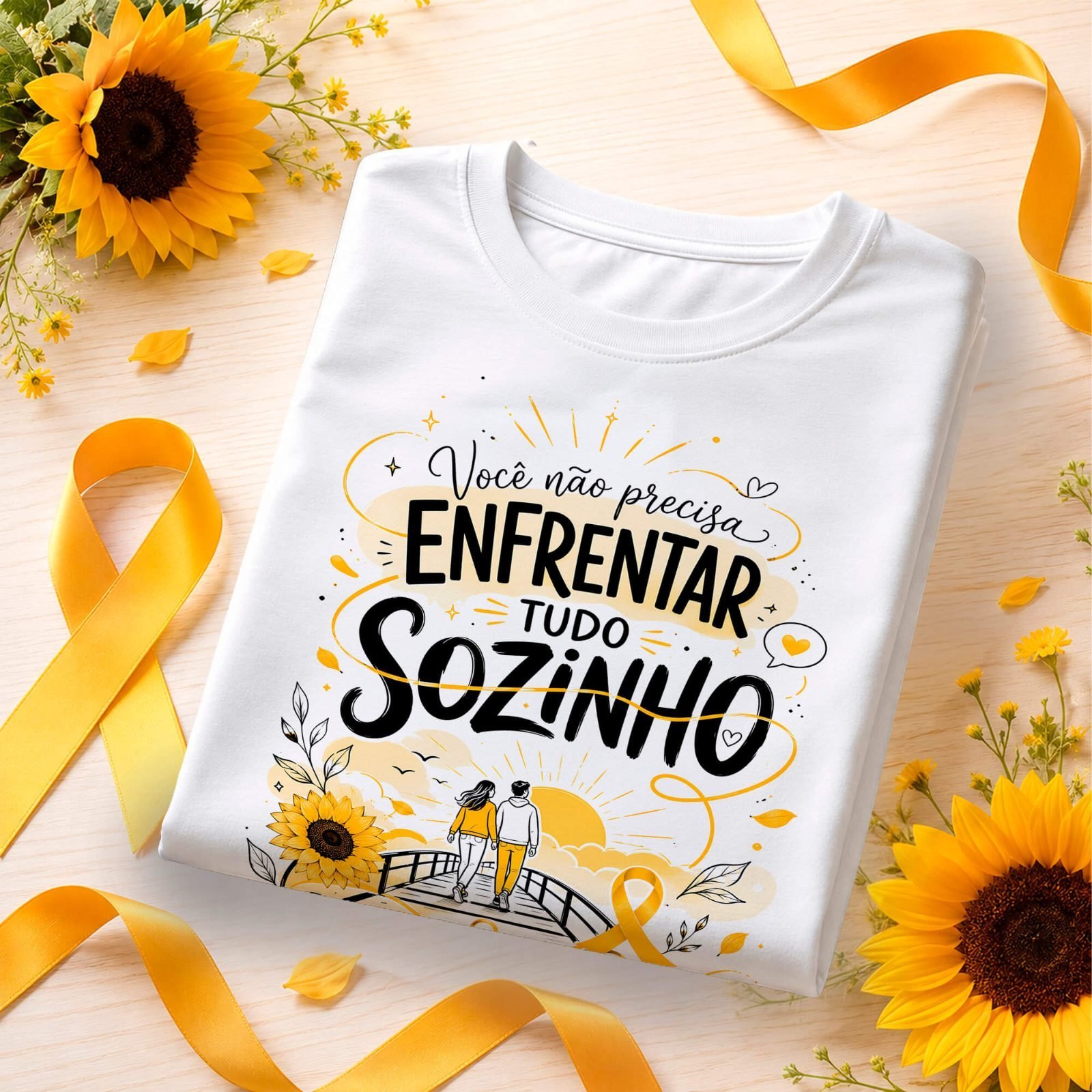 Arte Camiseta Setembro Amarelo - Datas comemorativas - Imagem 2