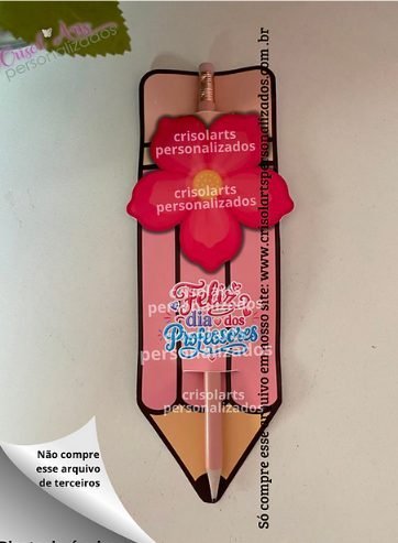 Card lápis dia dos professores - Datas comemorativas