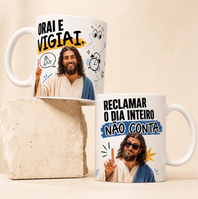 Arte Canecas Jesus Irônico 1.0 - Sublimação - Imagem 2