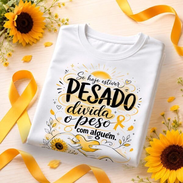 Arte Camiseta Setembro Amarelo - Datas comemorativas - Imagem 3