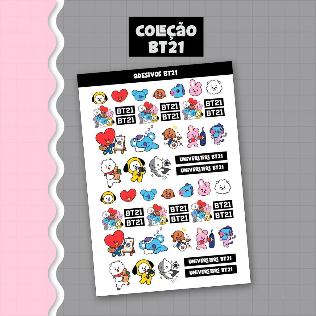 Arquivo Coleção Minizinha BT21 2027 - Arquivos de Corte - Imagem 3