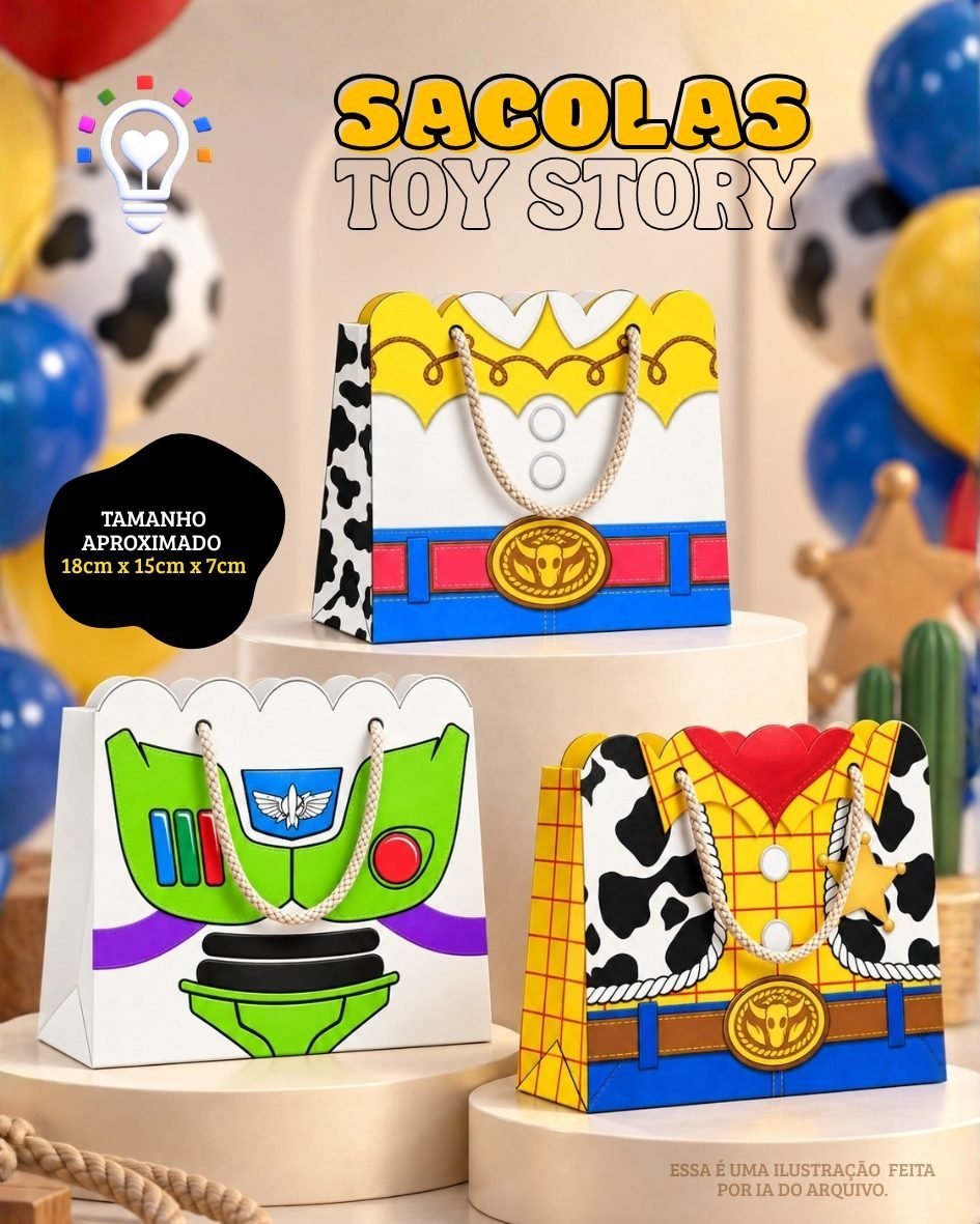 Arquivo de Corte Sacola Toy Story