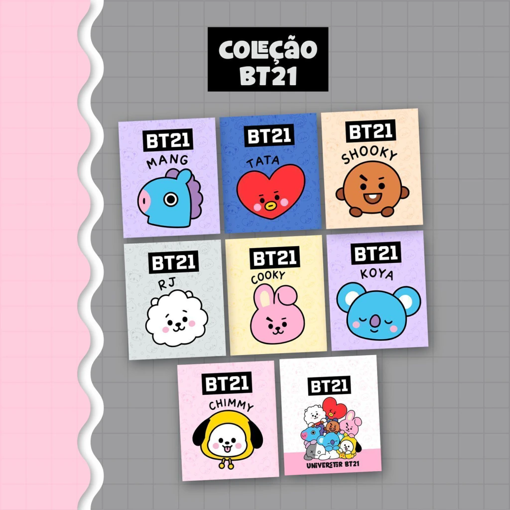Arquivo Coleção Minizinha BT21 2027 - Arquivos de Corte - Imagem 4