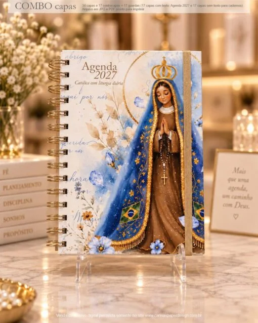Arquivo Digital COMBO 2 CAPAS A5 para Agendas e Cadernos Santos nova versão - Encadernação - Imagem 3