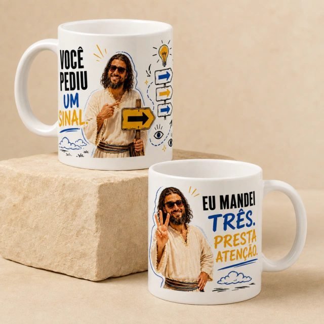 Arte Canecas Jesus Irônico 1.0 - Sublimação - Imagem 4