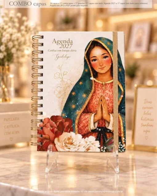Arquivo Digital COMBO 2 CAPAS A5 para Agendas e Cadernos Santos nova versão - Encadernação - Imagem 4