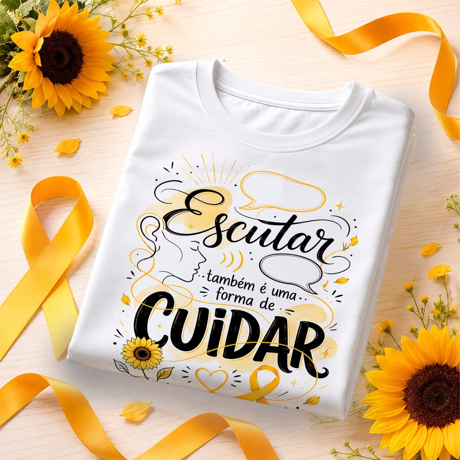 Arte Camiseta Setembro Amarelo - Datas comemorativas - Imagem 6