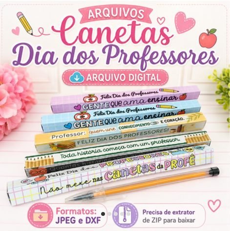 CANETA DIA DOS PROFESSORES - Arquivos de Corte