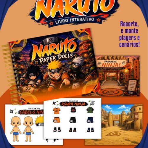 PAPER DOLLS NARUTO - Encadernação