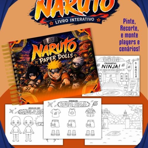 PAPER DOLLS NARUTO - Encadernação