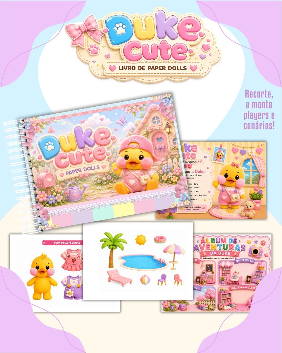 PAPER DOLLS DUKE CUTE - Encadernação