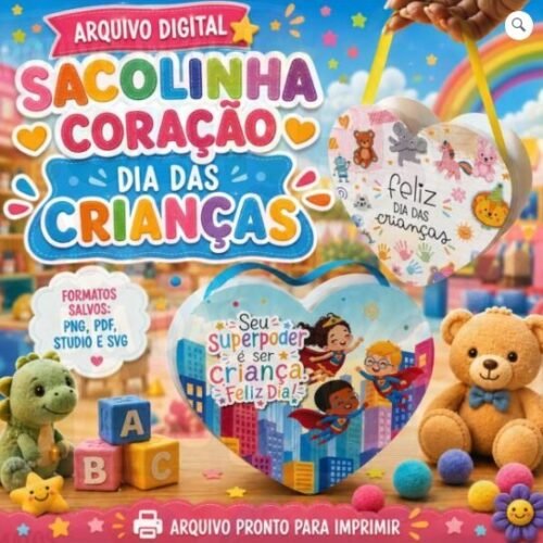 BOLSINHA CORAÇÃO - Arquivos de Corte