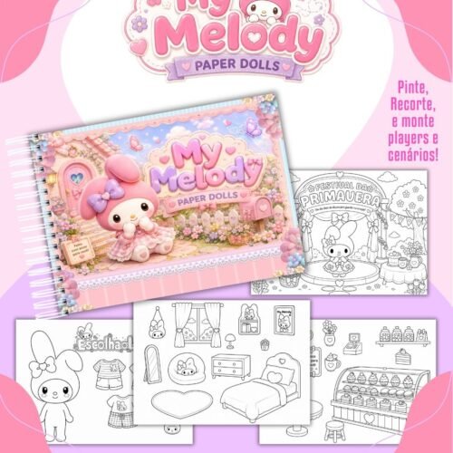 PAPER DOLLS MY MELODY - Encadernação
