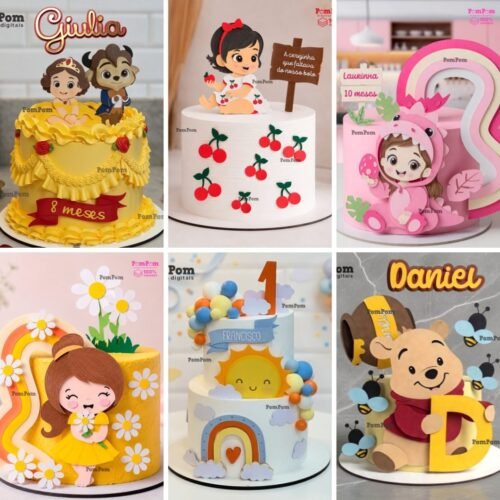 TOPO DE BOLO 3D VELA - Topos de bolo