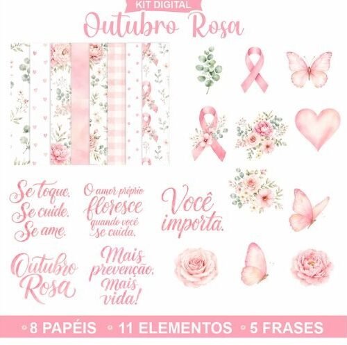 KIT OUTUBRO ROSA - Kit Digital
