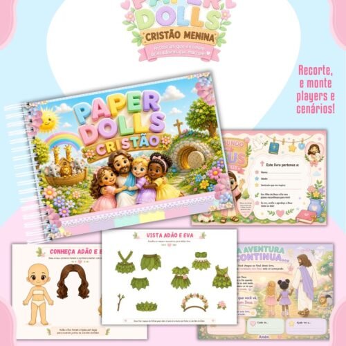 PAPER DOLLS CRISTÃ MENINA - Encadernação
