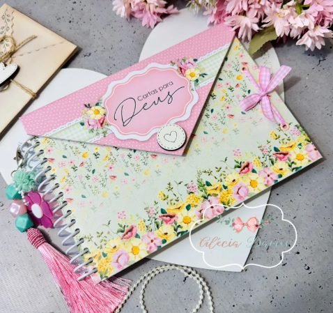 CADERNO ENVELOPE CARTAS PARA DEUS - Encadernação