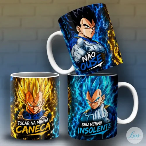 ARTE CANECA DRAGON BALL Z - Sublimação