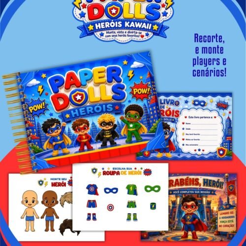 PAPER DOLLS HERÓIS - Encadernação