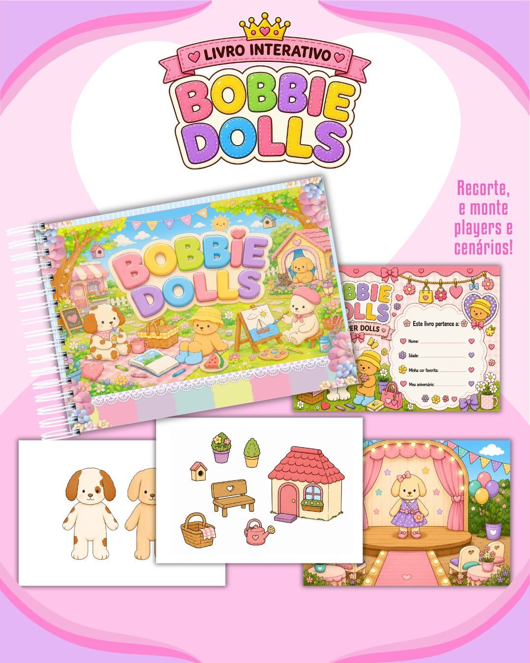 PAPER DOLLS BOBBIE DOLLS - Encadernação