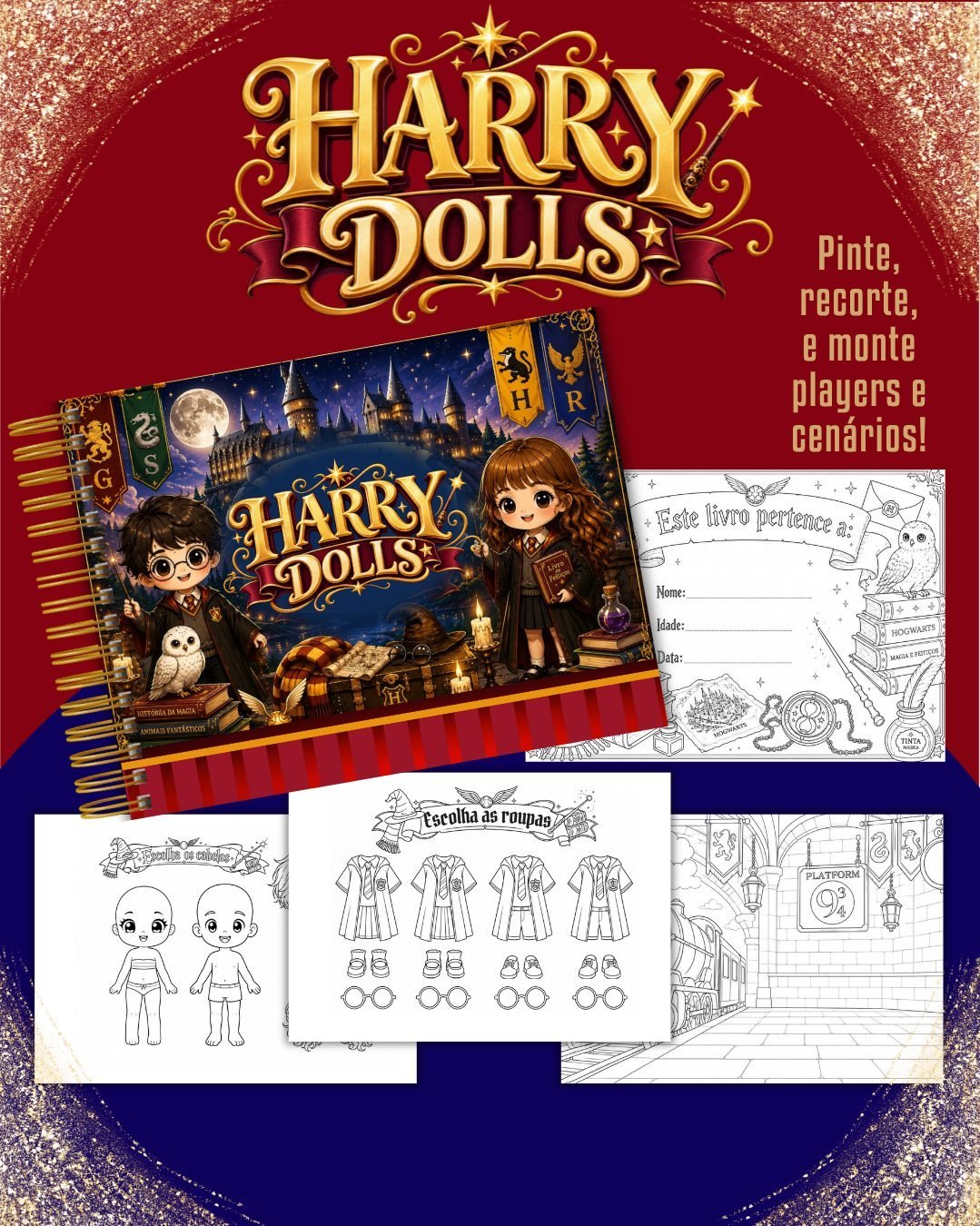 PAPER DOLLS HARRY POTTER - Encadernação