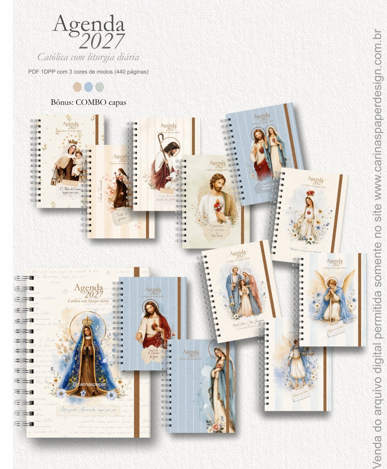 CAPAS AGENDA LITURGIA DIÁRIA - Encadernação