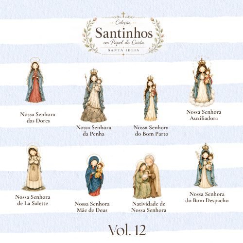 Kit Santos em Papel de Carta (Vol.12) Devoções de Nossa Senhora - Kit Digital