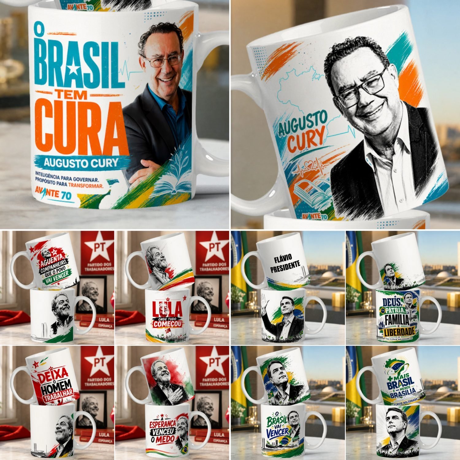 ARTE CANECA POLÍTICA - Sublimação