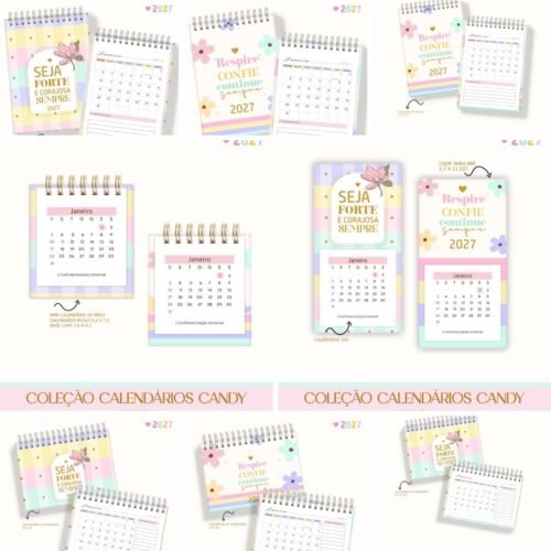 PACK CALENDÁRIOS CANDY COLORS 2027