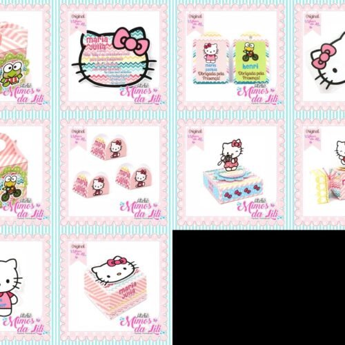 HELLO KITTY - Arquivos de Corte / Festa Pronta