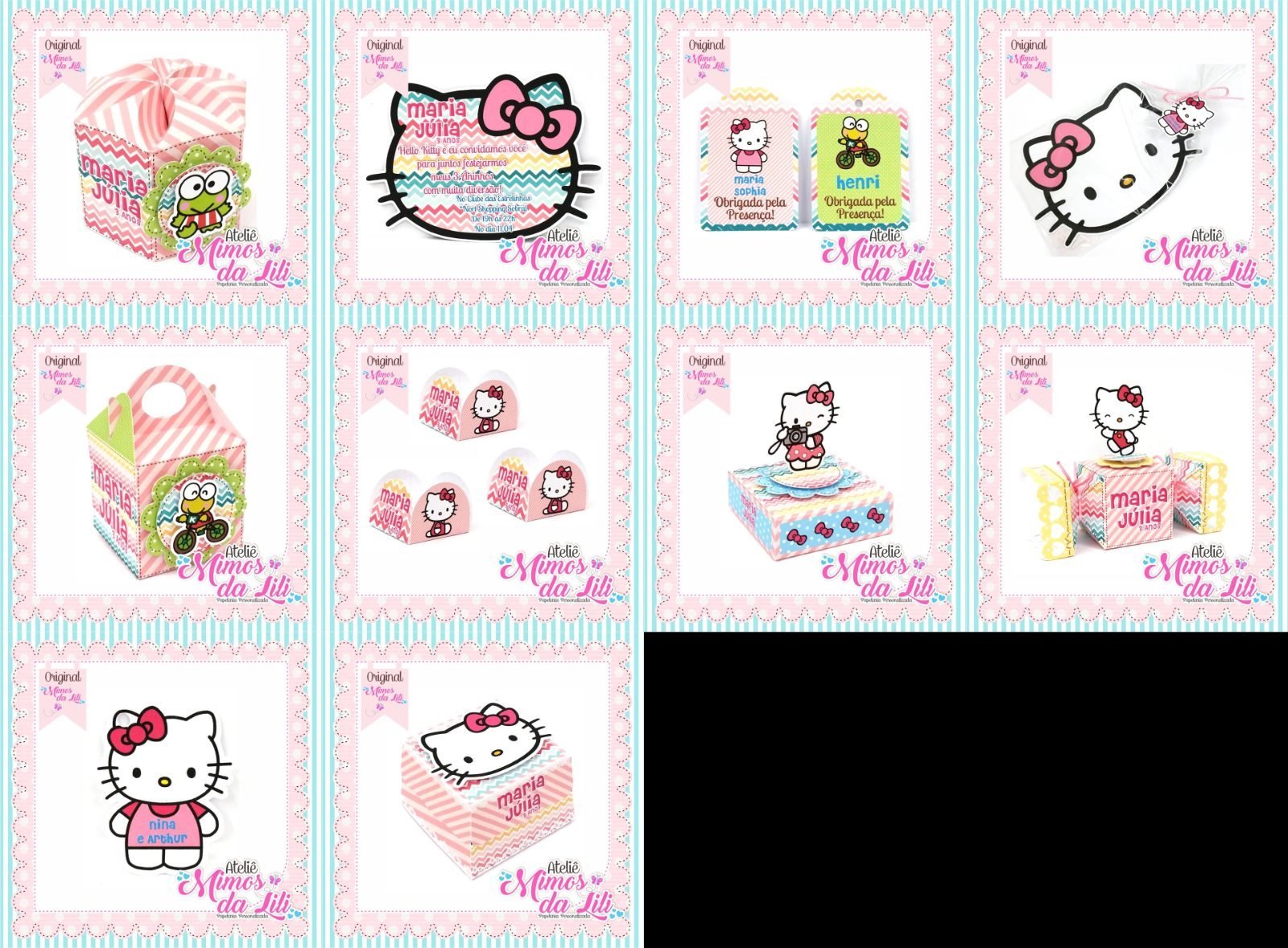 HELLO KITTY - Arquivos de Corte / Festa Pronta