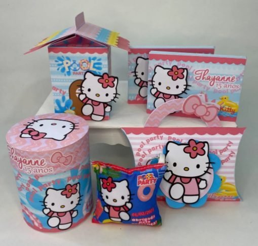 HELLO KITTY - Arquivos de Corte / Festa Pronta