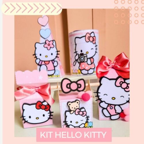 HELLO KITTY - Arquivos de Corte / Festa Pronta