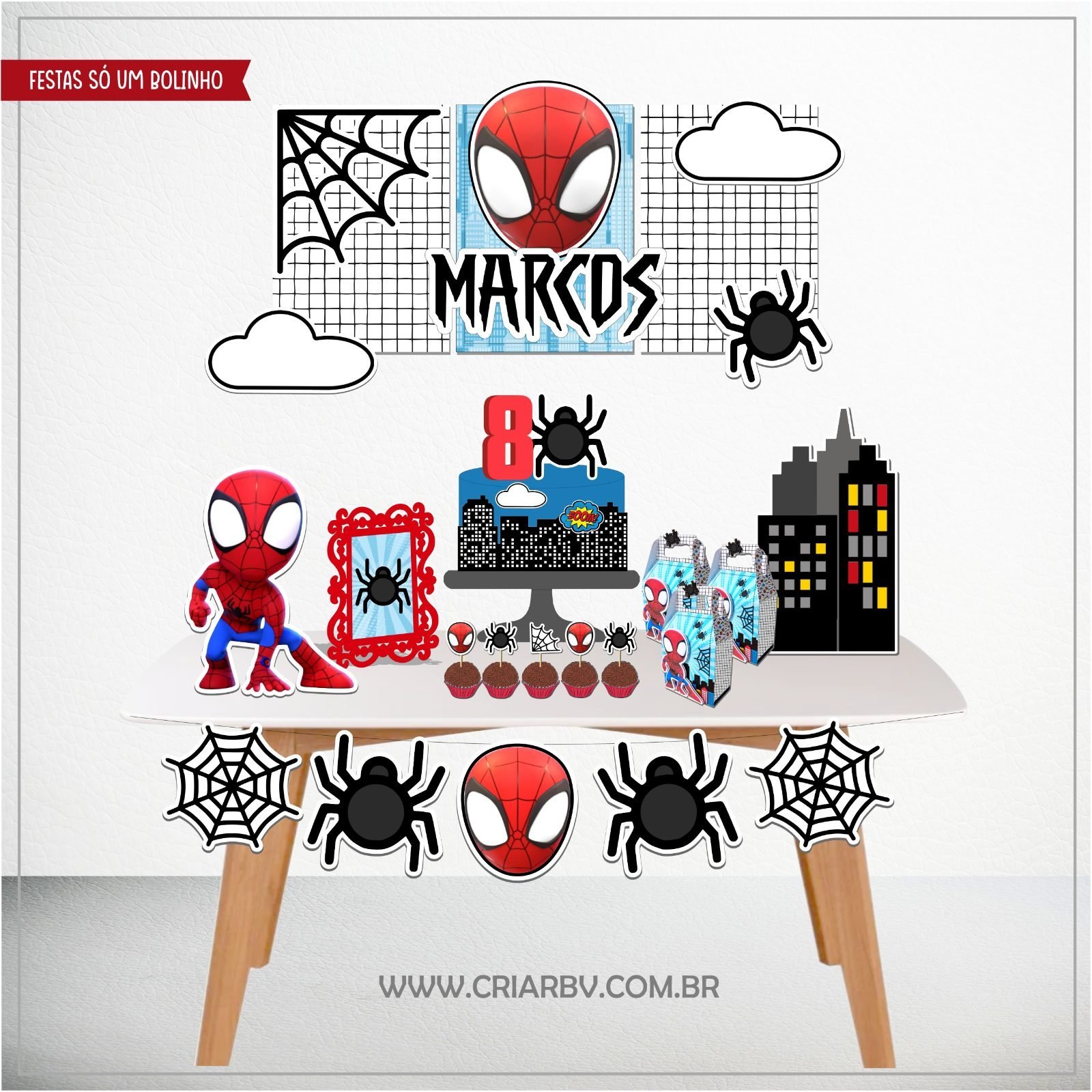 HOMEM ARANHA - Arquivos de Corte / Festa Pronta