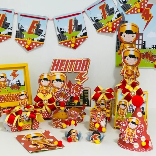 HOMEM DE FERRO - Arquivos de Corte / Festa Pronta