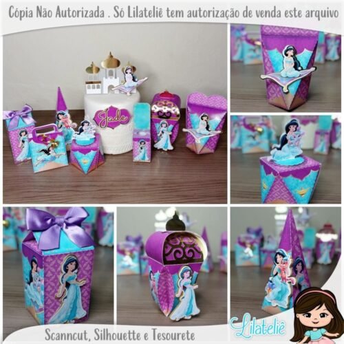 JASMINE E ALLADIN - Arquivos de Corte / Festa Pronta