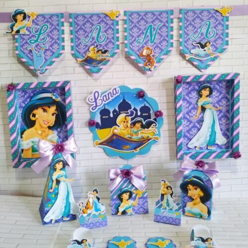 JASMINE E ALLADIN - Arquivos de Corte / Festa Pronta