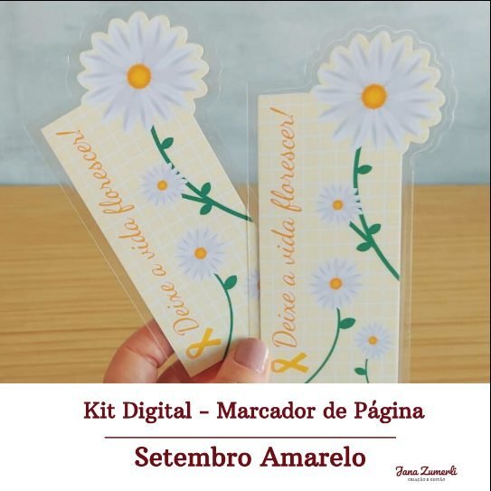 MARCADOR DE PÁGINA SETEMBRO AMARELO - Arquivos de Corte