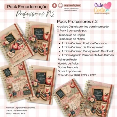 Pack Professores N2 - Encadernação