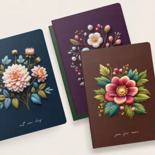 Coleção Flores e Bordados NOITE – Brochura