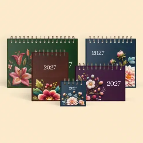 Coleção Flores e Bordados NOITE – Calendário