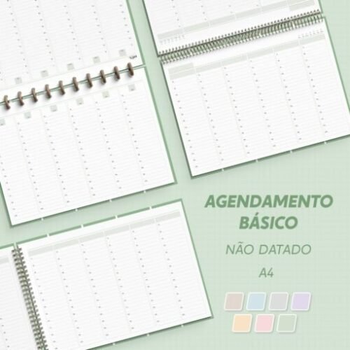 Agendamento Básico | Semanal / Colunas – Não datado – A4