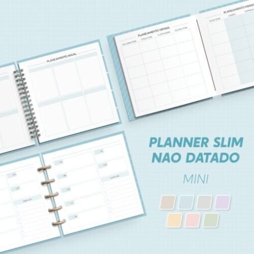 Planner Slim | Não Datado – Mini