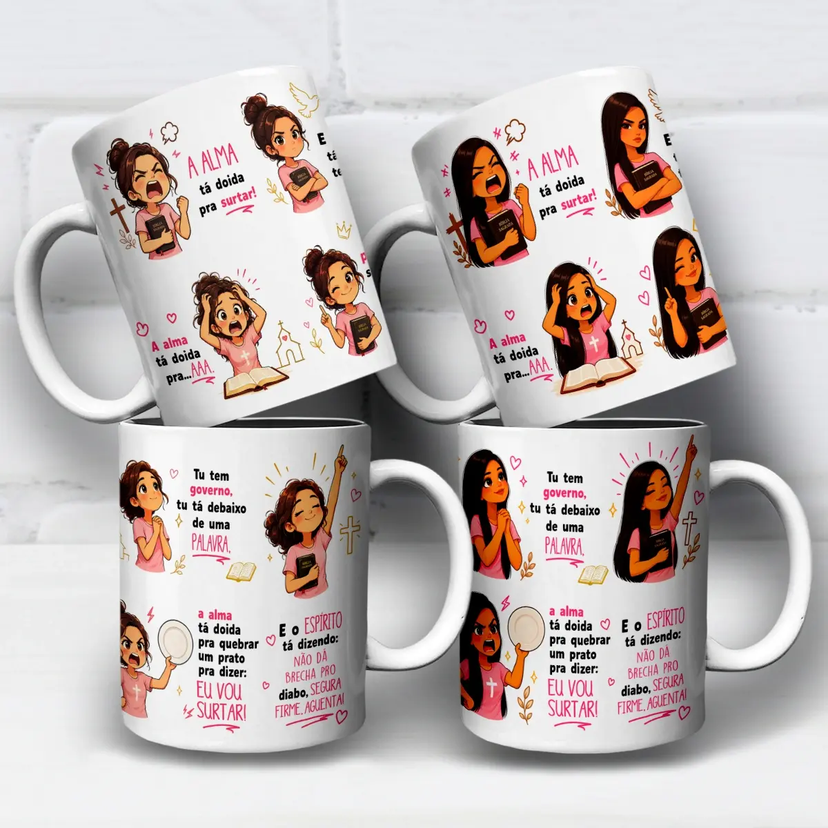 Artes Para Caneca A Alma Tá Doida Pra Surtar