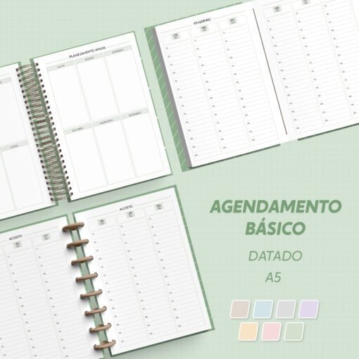 Agendamento Básico 2027 | Semanal – Datado – A5