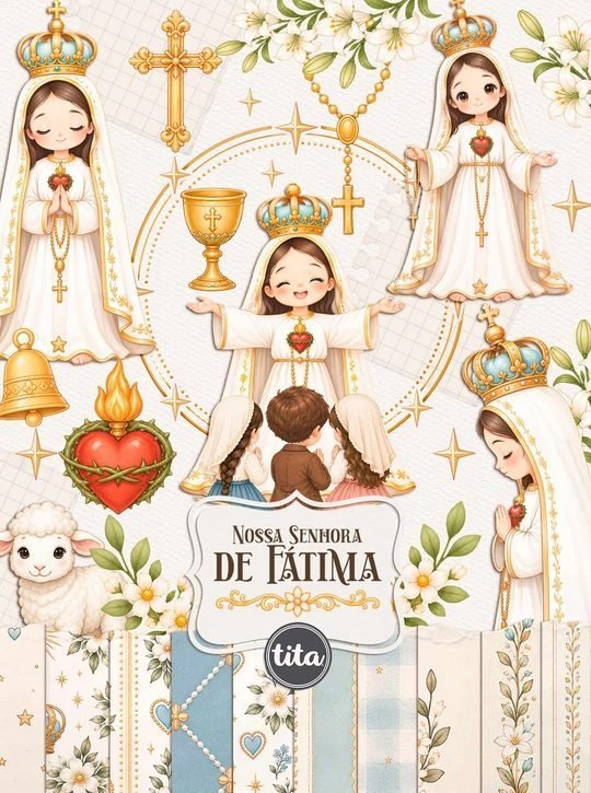 Santos – Nossa Senhora de Fátima – Ilustrações
