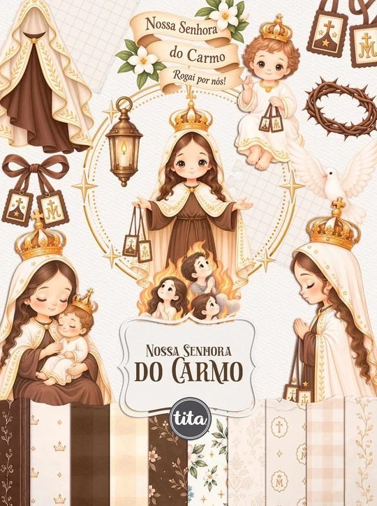 Santos – Nossa Senhora do Carmo – Ilustrações