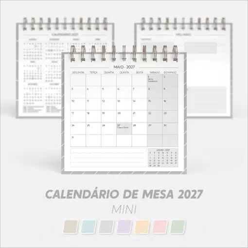 Calendário de mesa 2027 | Mini